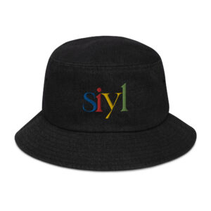 SIYL Color  Denim bucket hat