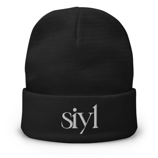 SIYL White Logo Beanie - Image 2
