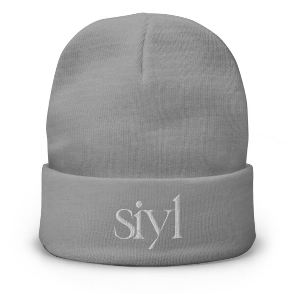 SIYL White Logo Beanie - Image 5