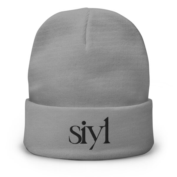 SIYL Black Logo Beanie - Image 5