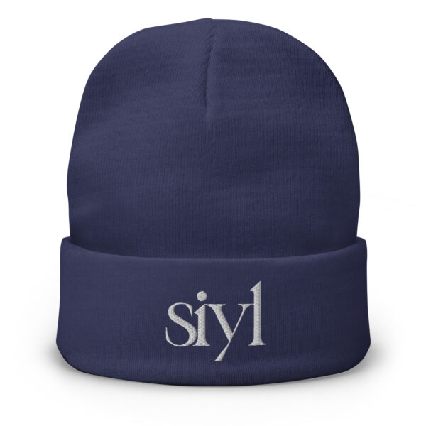 SIYL White Logo Beanie - Image 3