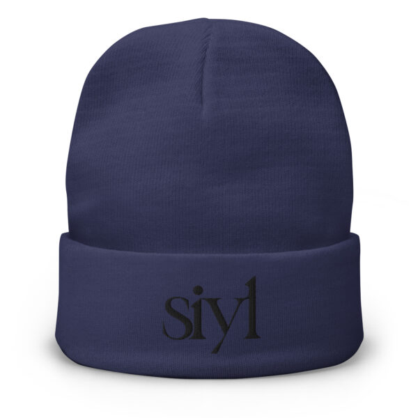 SIYL Black Logo Beanie - Image 3