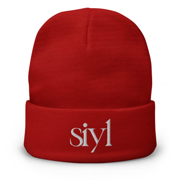 SIYL White Logo Beanie