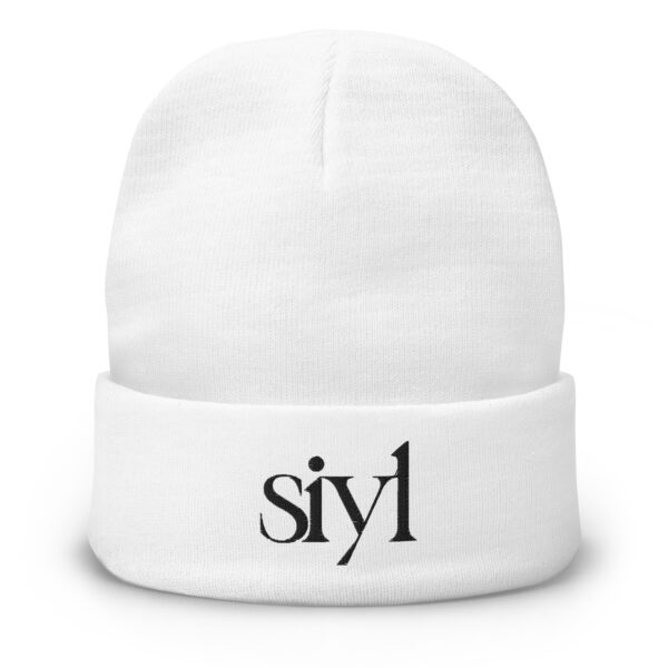 SIYL Black Logo Beanie - Image 6